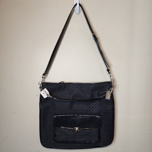 Coach Handbag Madison OP Art Pearlescent Signature Large K1373-27906 - Picture 6 of 14